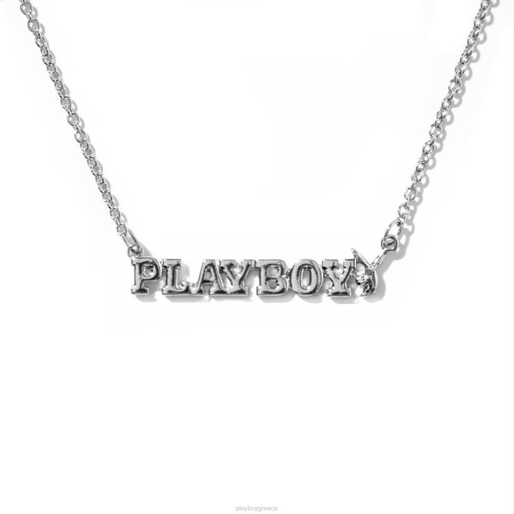 Περιδέραιο με πινακίδα τύπου masthead γυναίκες Playboy ασήμι FVX681626 αξεσουάρ