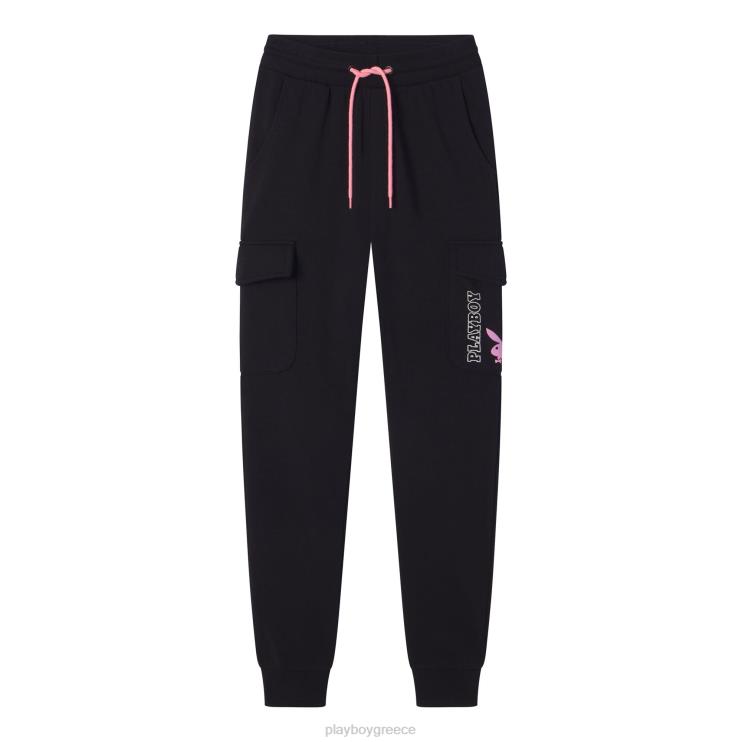 jogger φούτερ γυναίκες Playboy μαύρος FVX681233 είδη ένδυσης
