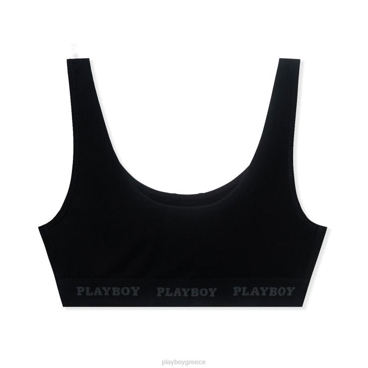αθλητικό σουτιέν γυναίκες Playboy μαύρος FVX681542 είδη ένδυσης
