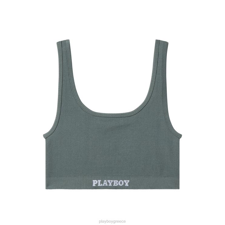 αθλητικό σουτιέν γυναίκες Playboy πράσινο του στρατού FVX681549 είδη ένδυσης