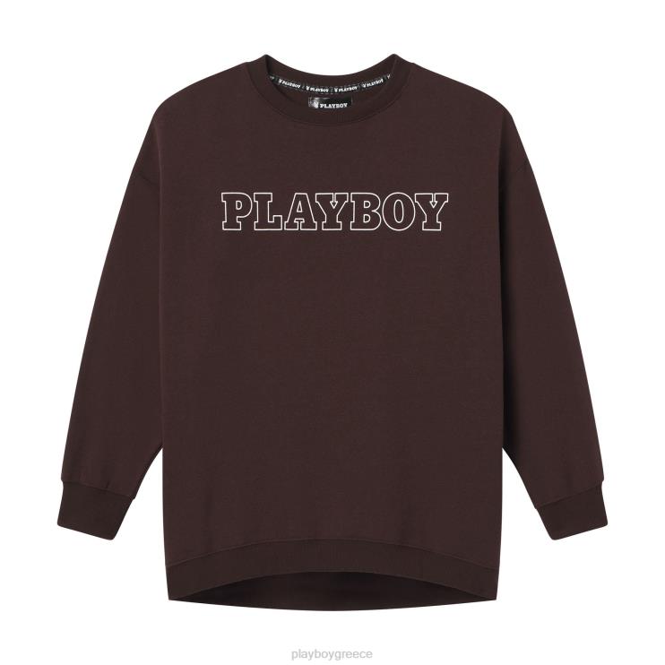 λαιμόκοψη ιστού γυναίκες Playboy καφέ FVX681110 είδη ένδυσης