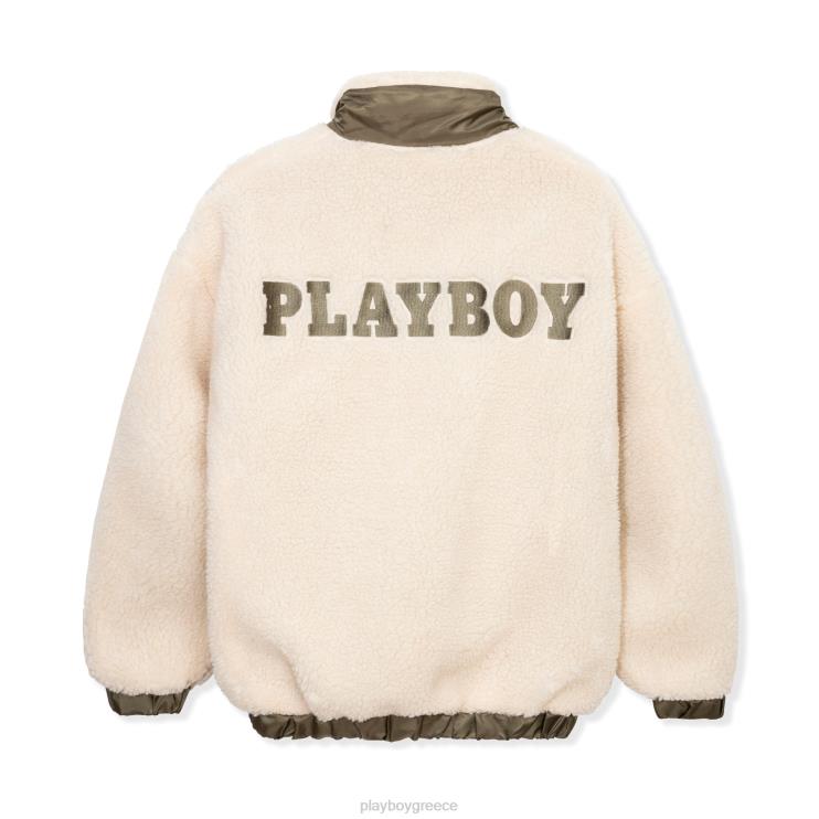 teddy patch jacket γυναίκες Playboy πέτρα FVX681077 είδη ένδυσης