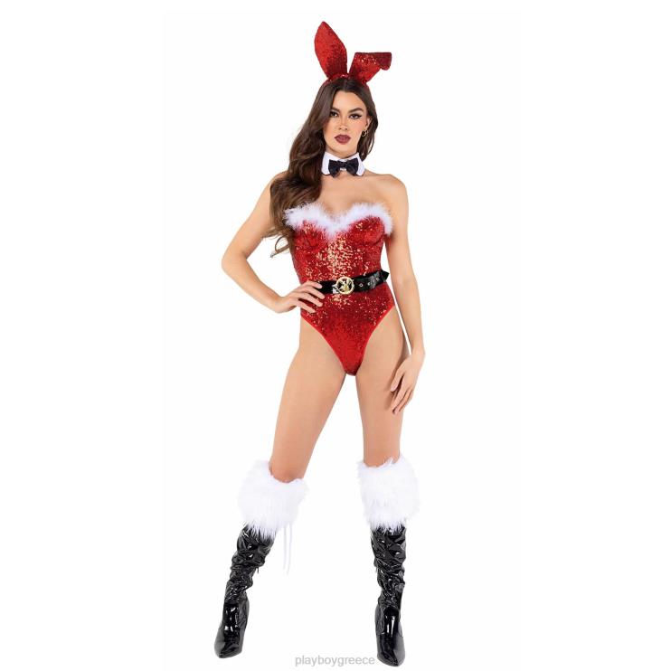 λαγουδάκι διακοπών - σετ 6 τμχ γυναίκες Playboy κόκκινο άσπρο FVX681359 είδη ένδυσης