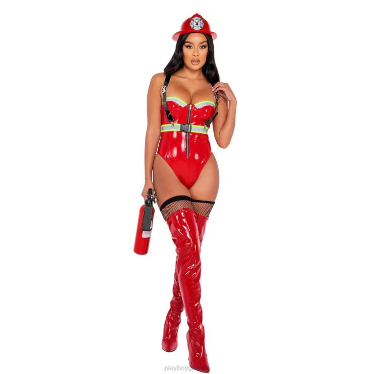 smokin hot firegirl - σετ 3 τμχ γυναίκες Playboy το κόκκινο FVX681354 είδη ένδυσης