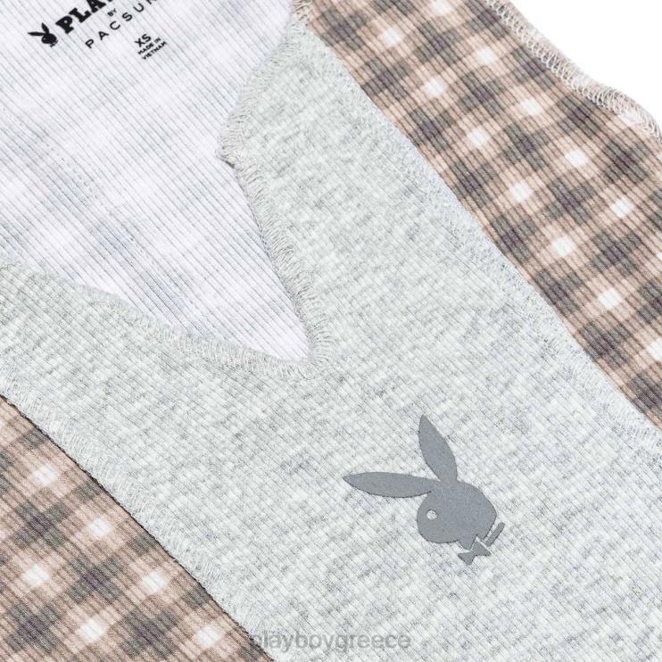 πανεπιστήμιο ρεζερβουάρ γυναίκες Playboy φανέλα γκρι FVX681001 είδη ένδυσης