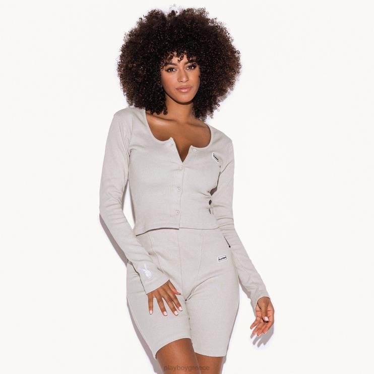 lounge rib ls top και κοντό σετ γυναίκες Playboy βυρσοδέψω FVX68969 είδη ένδυσης