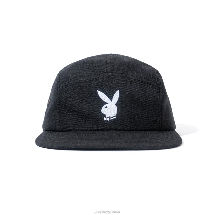 αμερικάνικο twill αδόμητο καπέλο 5 πάνελ άνδρες Playboy γκρί FVX68799 αξεσουάρ