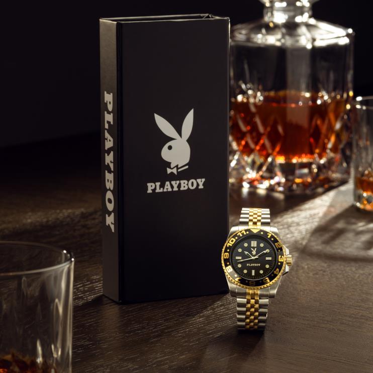 ρολόι ταξιδιωτών άνδρες Playboy πρωτότυπο FVX68813 αξεσουάρ