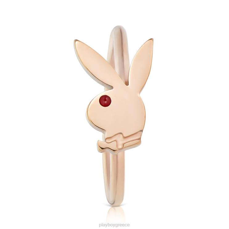 δαχτυλίδι μύτης κεφαλιού κουνελιού άνδρες Playboy ροζ χρυσός FVX68869 αξεσουάρ