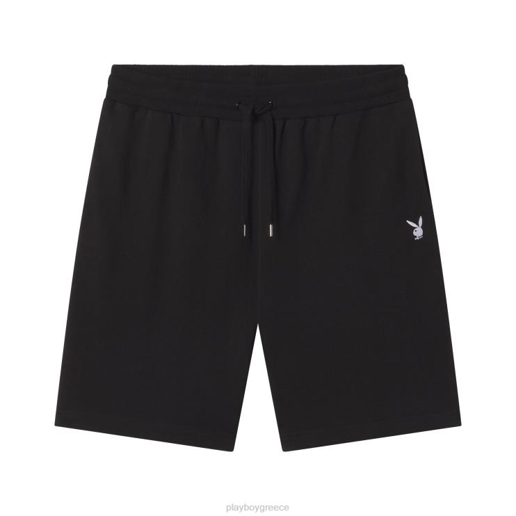 Κουνελάκι βασικά sweatshort άνδρες Playboy μαύρος FVX68596 είδη ένδυσης