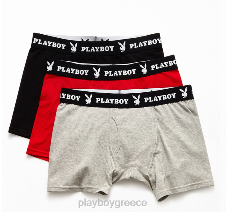 Σλιπ μποξερ 3 συσκευασιών άνδρες Playboy πολυ FVX68681 είδη ένδυσης