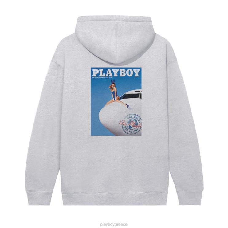 κουκούλα εξωφύλλου Μαΐου 2014 άνδρες Playboy ερείκη γκρι FVX68405 είδη ένδυσης