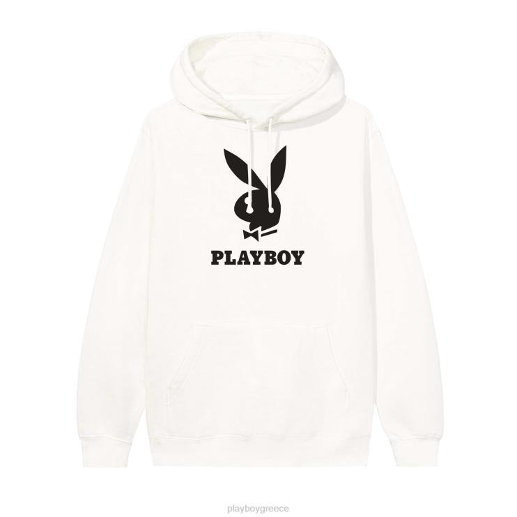 κουκούλα με λογότυπο άνδρες Playboy οστό FVX68400 είδη ένδυσης