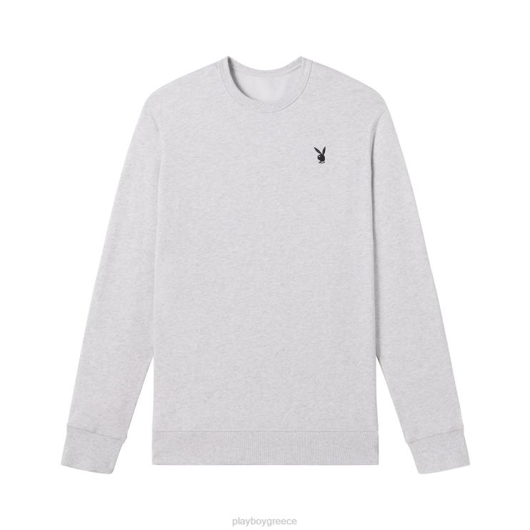 λαγουδάκι βασικά crewneck άνδρες Playboy ανοιχτό γκρι FVX68516 είδη ένδυσης