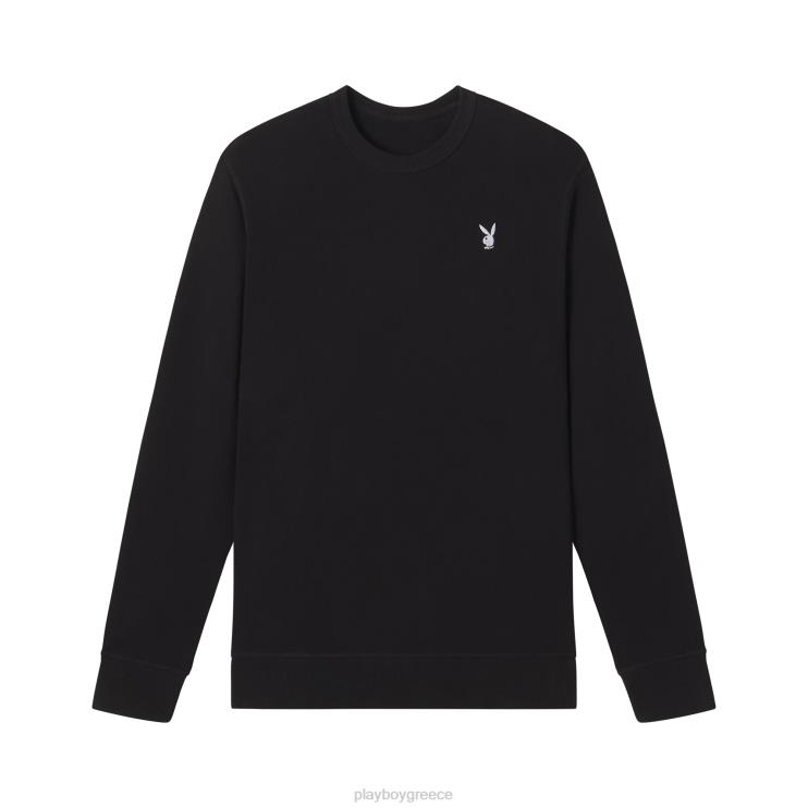 λαγουδάκι βασικά crewneck άνδρες Playboy μαύρος FVX68522 είδη ένδυσης