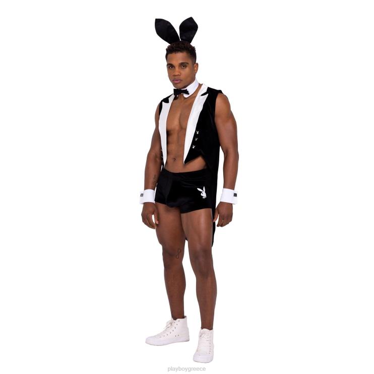 κουνελάκι σμόκιν - σετ 8 τμχ άνδρες Playboy μαύρο άσπρο FVX68672 είδη ένδυσης