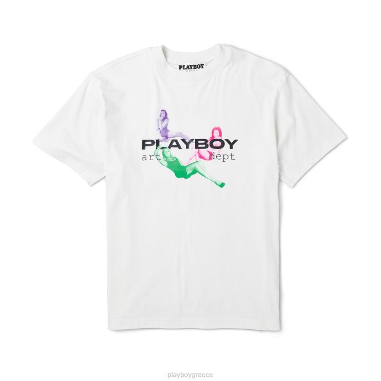 μπλουζάκι ψευδαίσθησης άνδρες Playboy ατμοποιημένο γκρι FVX68182 είδη ένδυσης