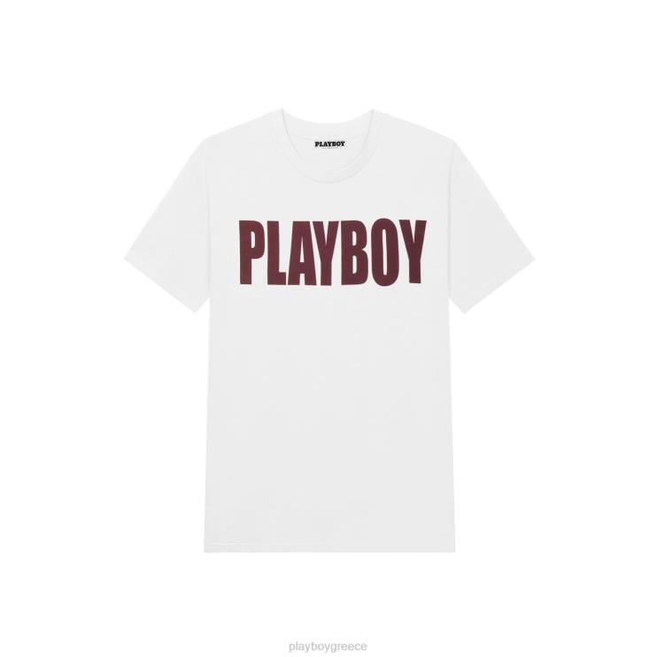 αντίκτυπο μπλουζάκι άνδρες Playboy άσπρο FVX68302 είδη ένδυσης