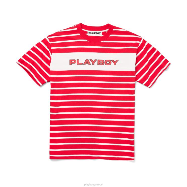 ηλεκτρονικό μπλουζάκι με ρίγες άνδρες Playboy πρωτότυπο FVX68303 είδη ένδυσης