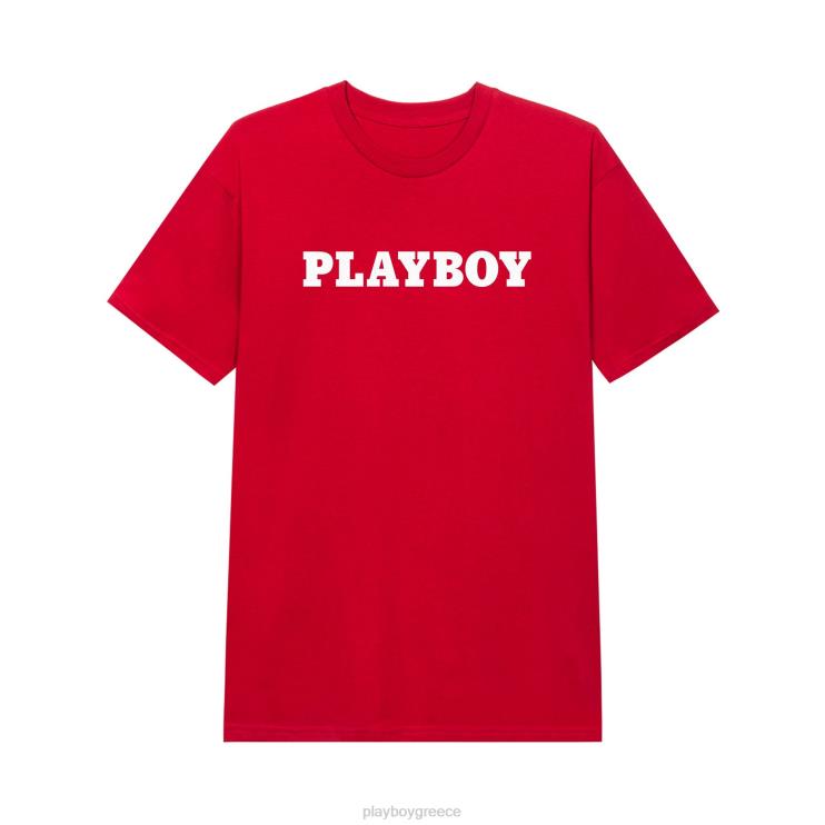 μπλουζάκι ιστιοσανίδας άνδρες Playboy το κόκκινο FVX6881 είδη ένδυσης