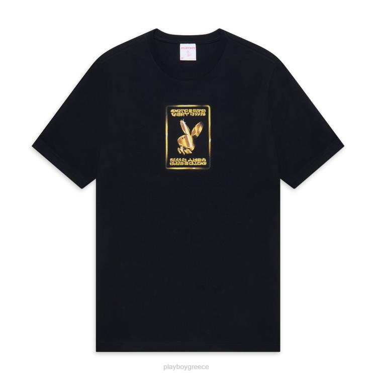 μπλουζάκι καζίνο άνδρες Playboy x OVO μαύρος FVX68143 είδη ένδυσης
