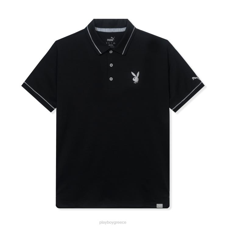 Puma golf monarch performance polo άνδρες Playboy μαύρος FVX68215 είδη ένδυσης