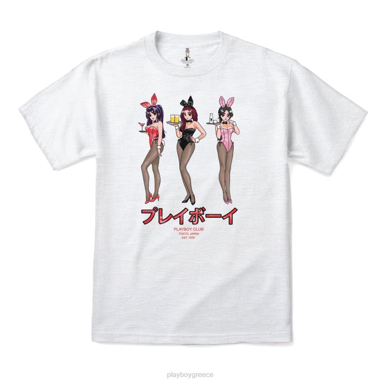 T-shirt για το happy hour του συλλόγου του Τόκιο άνδρες Playboy τέφρα γκρι FVX6850 είδη ένδυσης