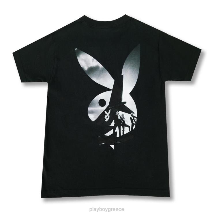 dc9 tee άνδρες Playboy μαύρος FVX6829 είδη ένδυσης