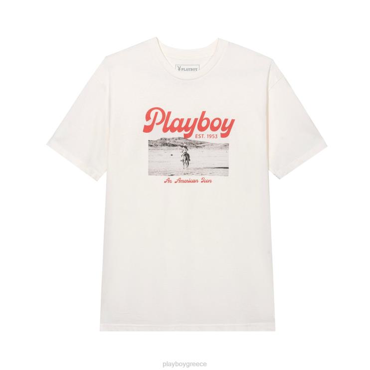 desperado american icon t-shirt άνδρες Playboy vintage λευκό FVX68100 είδη ένδυσης