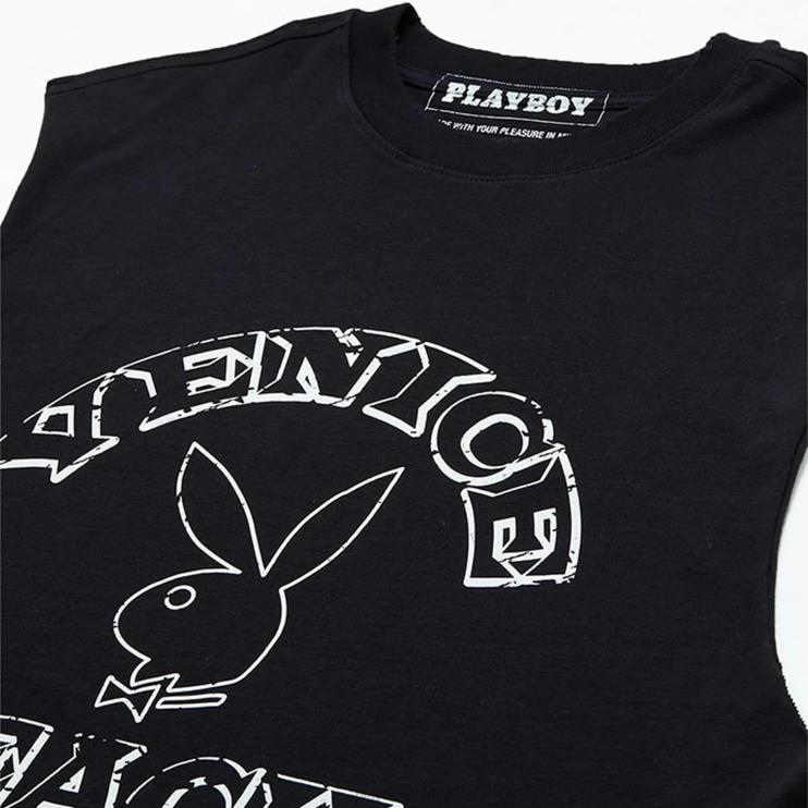 pb venice beach muscle tee άνδρες Playboy μαύρος FVX6838 είδη ένδυσης