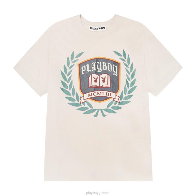 t-shirt ivy league άνδρες Playboy υπόλευκο FVX68297 είδη ένδυσης