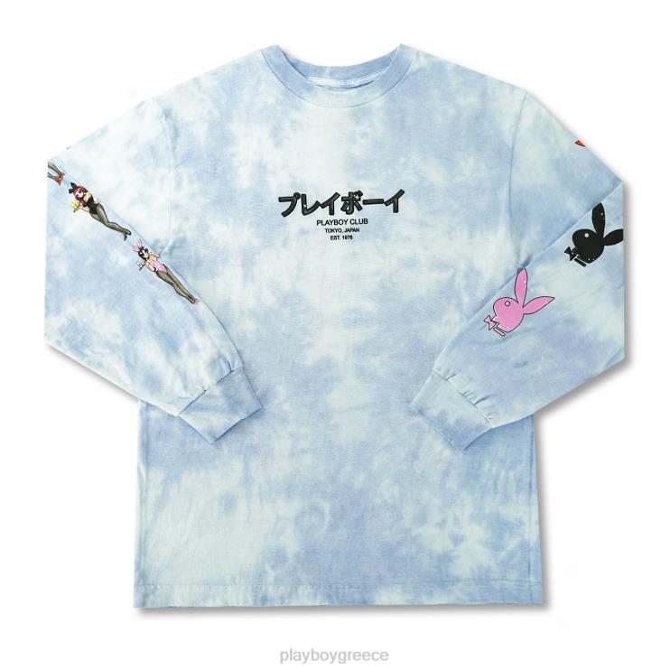tokyo club tie-dye bunny μακρύ μανίκι άνδρες Playboy πρωτότυπο FVX6891 είδη ένδυσης